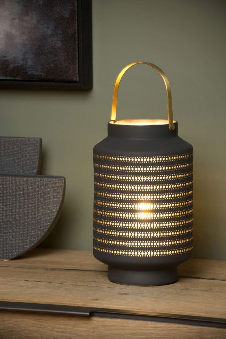Lucide JAMILA - Table lamp - E14 - Grey